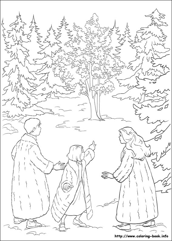 The chronicles of Narnia coloring picture